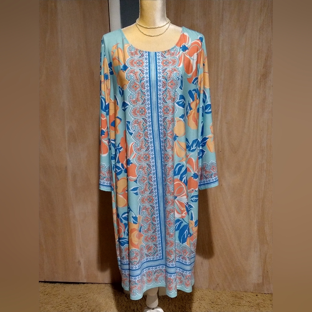 Ruby Rd. Floral Casual Dress 1X